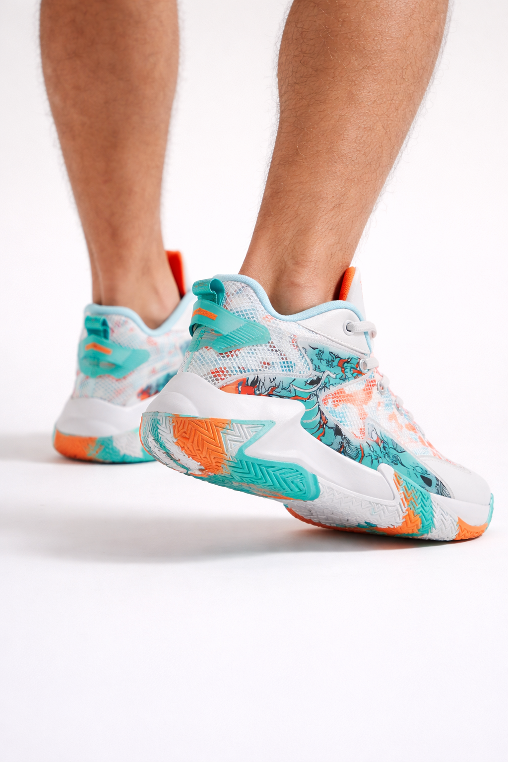 Zapatillas de baloncesto de caña baja deportivas para hombre - Volker