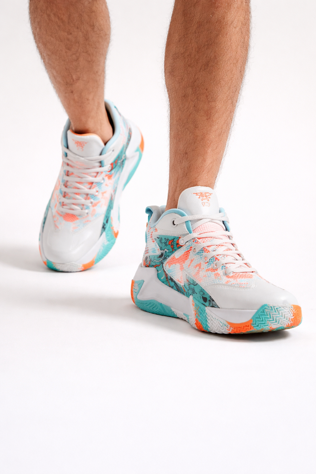 Zapatillas de baloncesto de caña baja deportivas para hombre - Volker