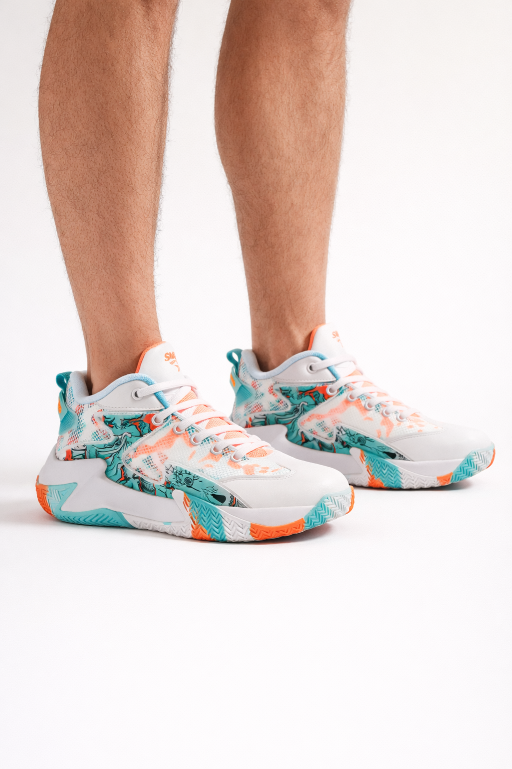 Zapatillas de baloncesto de caña baja deportivas para hombre - Volker