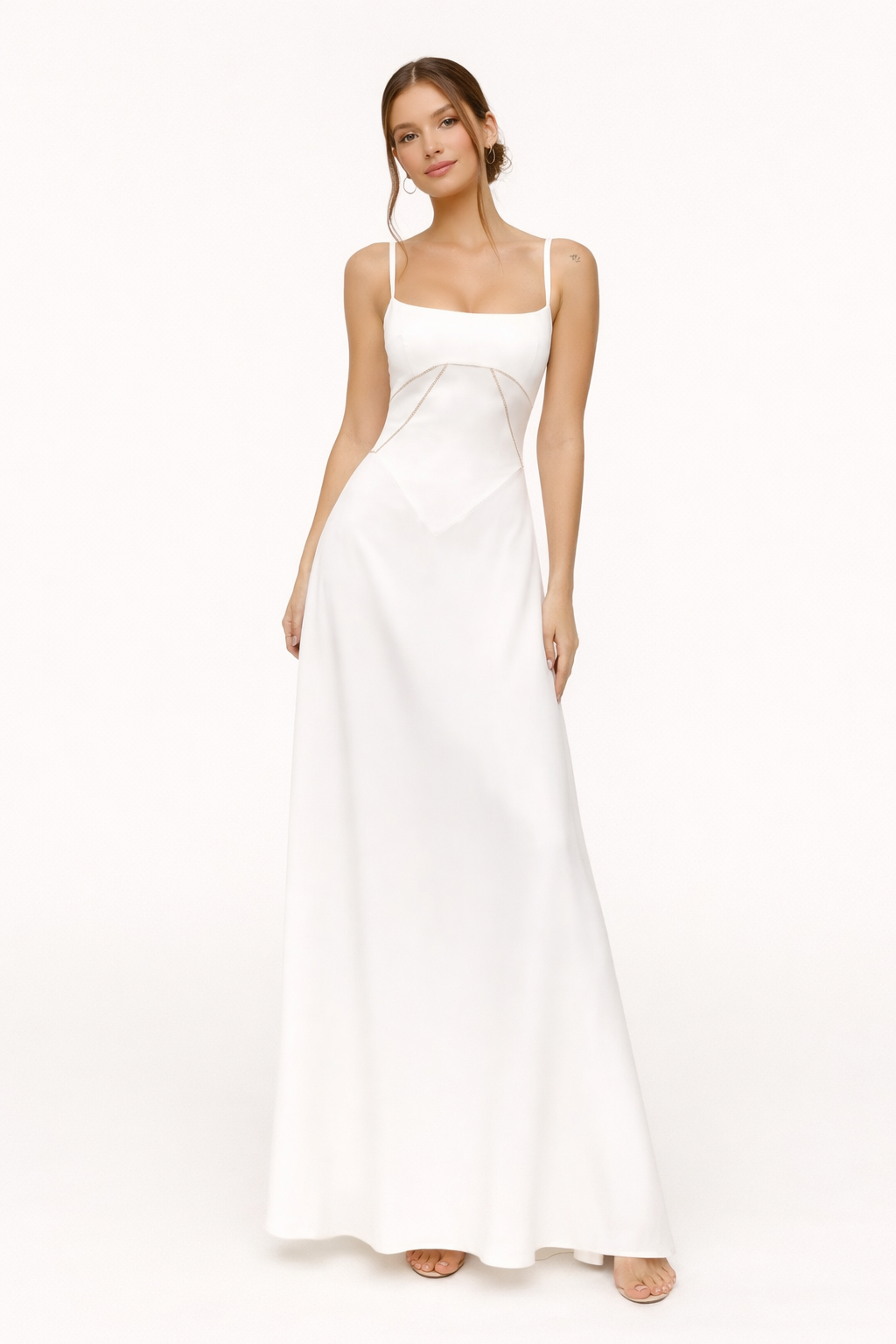 Vestido largo de tirantes elegante para mujer - Annelie