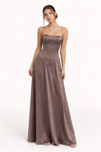 Vestido largo de tirantes elegante para mujer - Annelie