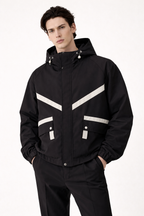 Chaqueta deportiva para hombre con capucha y bolsillos frontales - Adrien