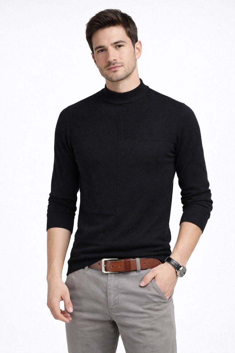 Pullover básico de punto para hombre manga larga - Rainer