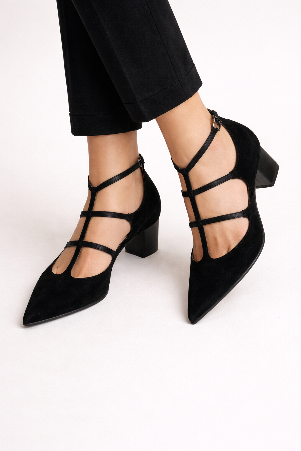 Zapatos de mujer con tiras finas y tacón bajo - Aurore