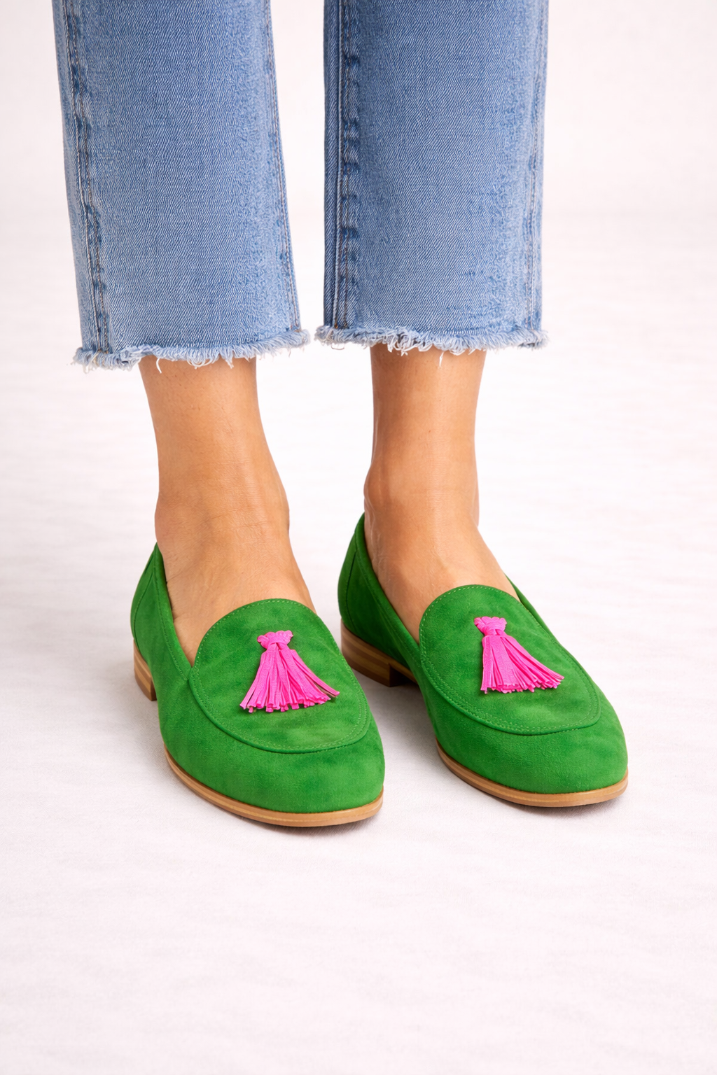 Mocasines mujer punta fina borlas elegantes - Eugénie