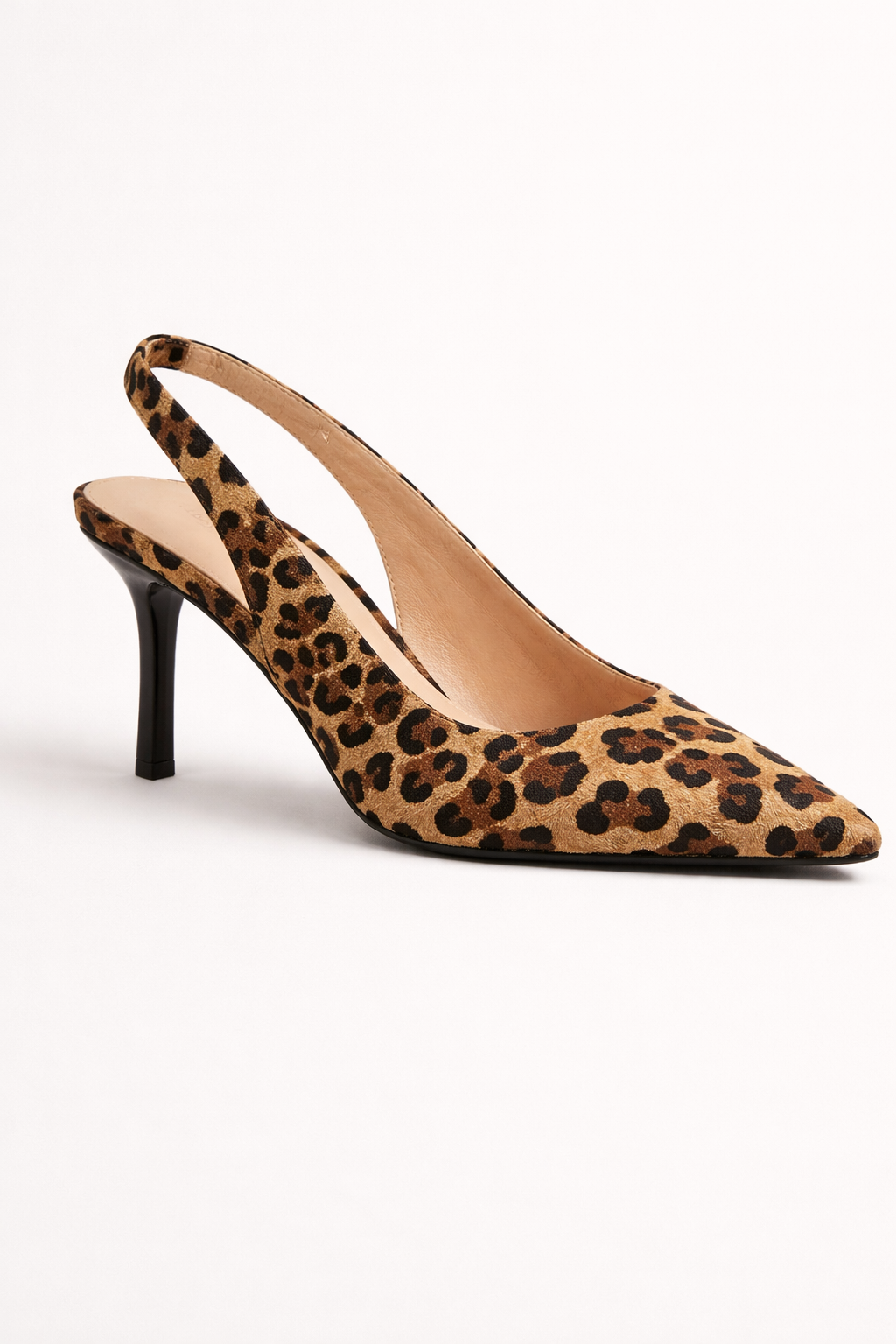 Zapatos de mujer con estampado animal y talón abierto - Elena
