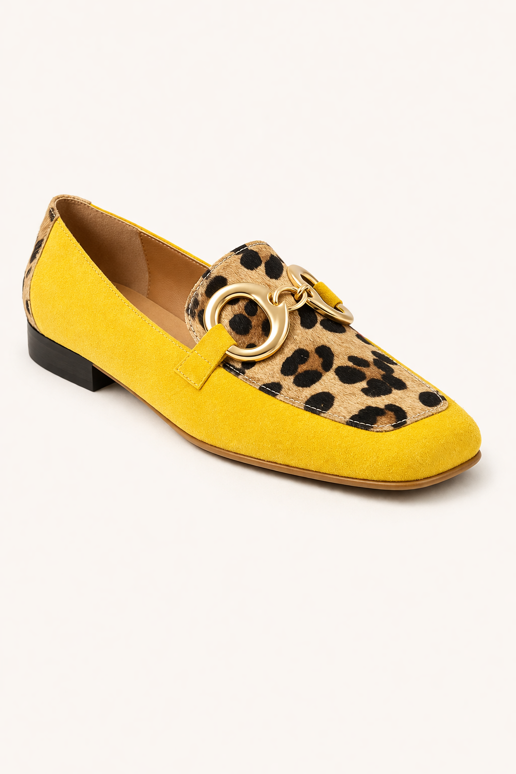 Mocasines de mujer con detalle animal y adorno metálico - Aurélie