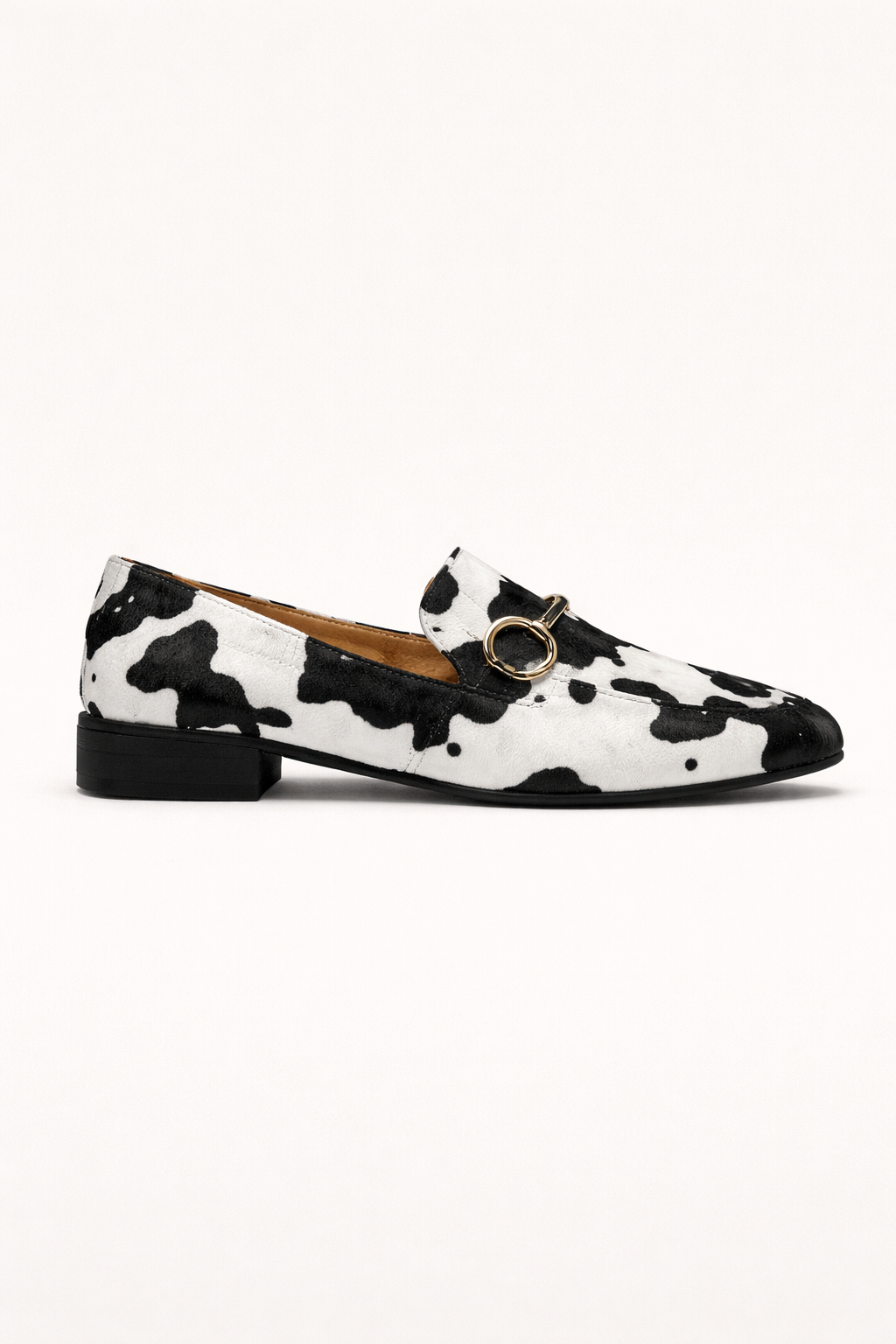 Mocasines mujer estampado animal herraje metalico - Darela