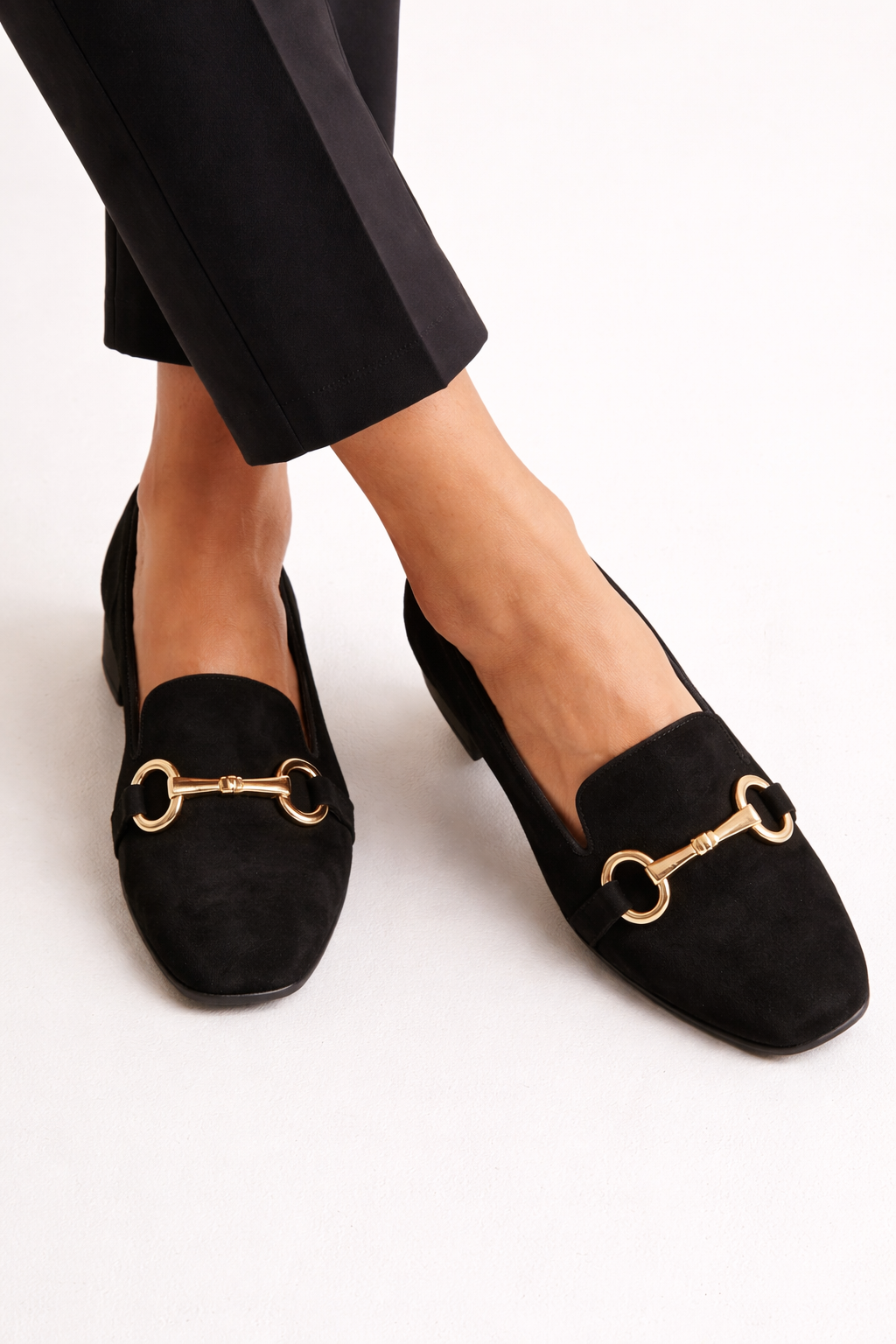 Mocasines mujer herraje metalico planos cerrados - Noreva