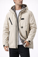 Chaqueta térmica ligera para hombre con capucha y forro interior - Orven