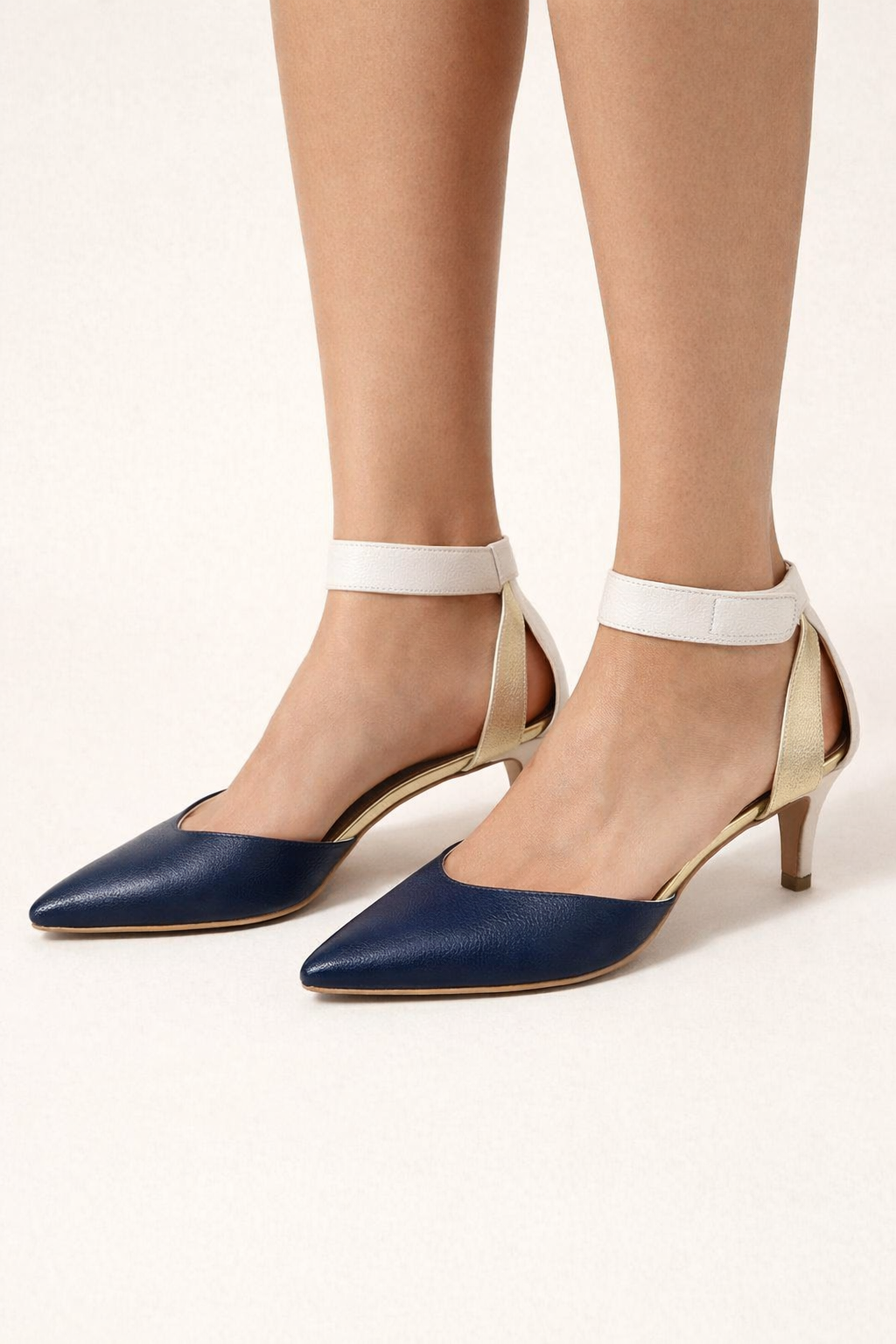 Zapatos mujer tacon medio punta fina tira tobillo - Velmira