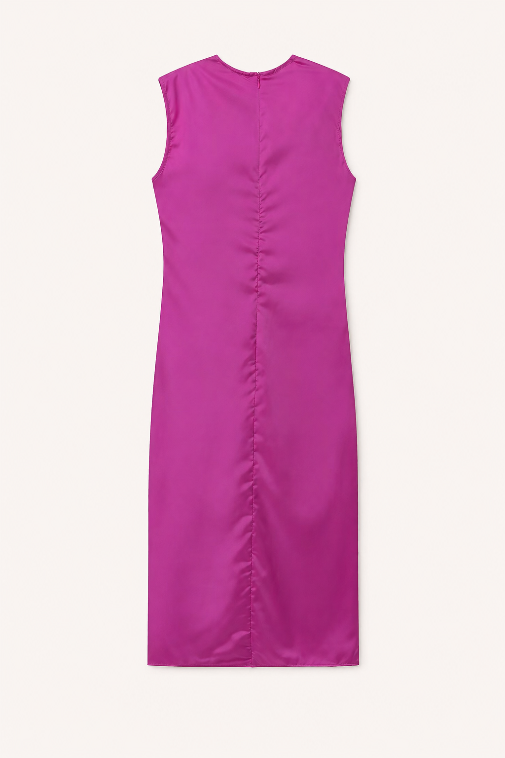 Vestido midi mujer ajustado fruncido escote V fiesta - Julia