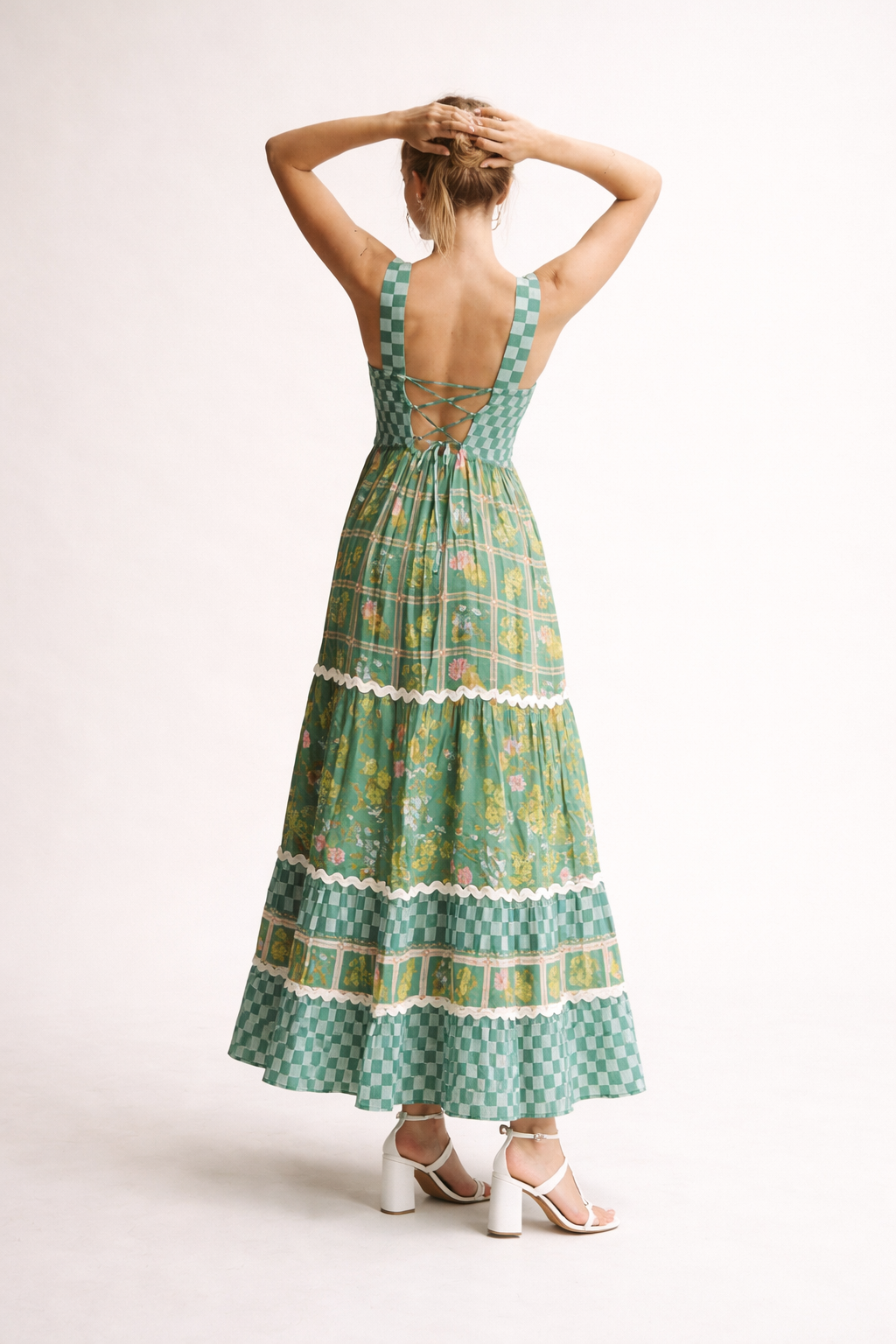 Vestido maxi estampado floral de verano para mujer - Renate