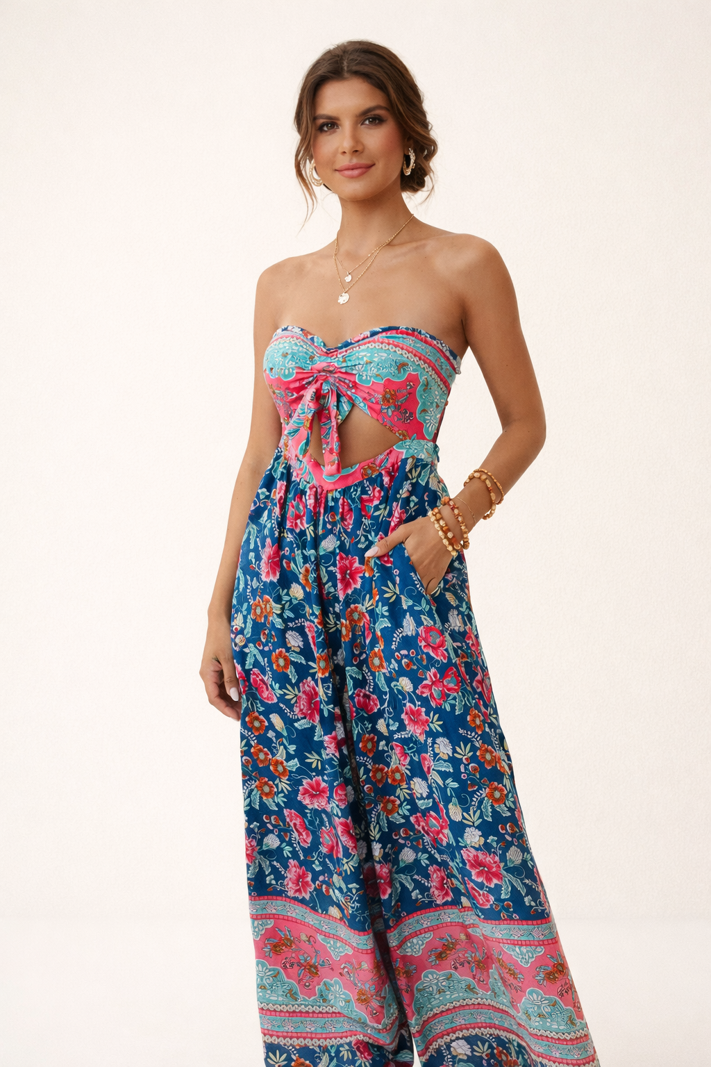 Mono con estampado floral para playa para mujer - Ottilie