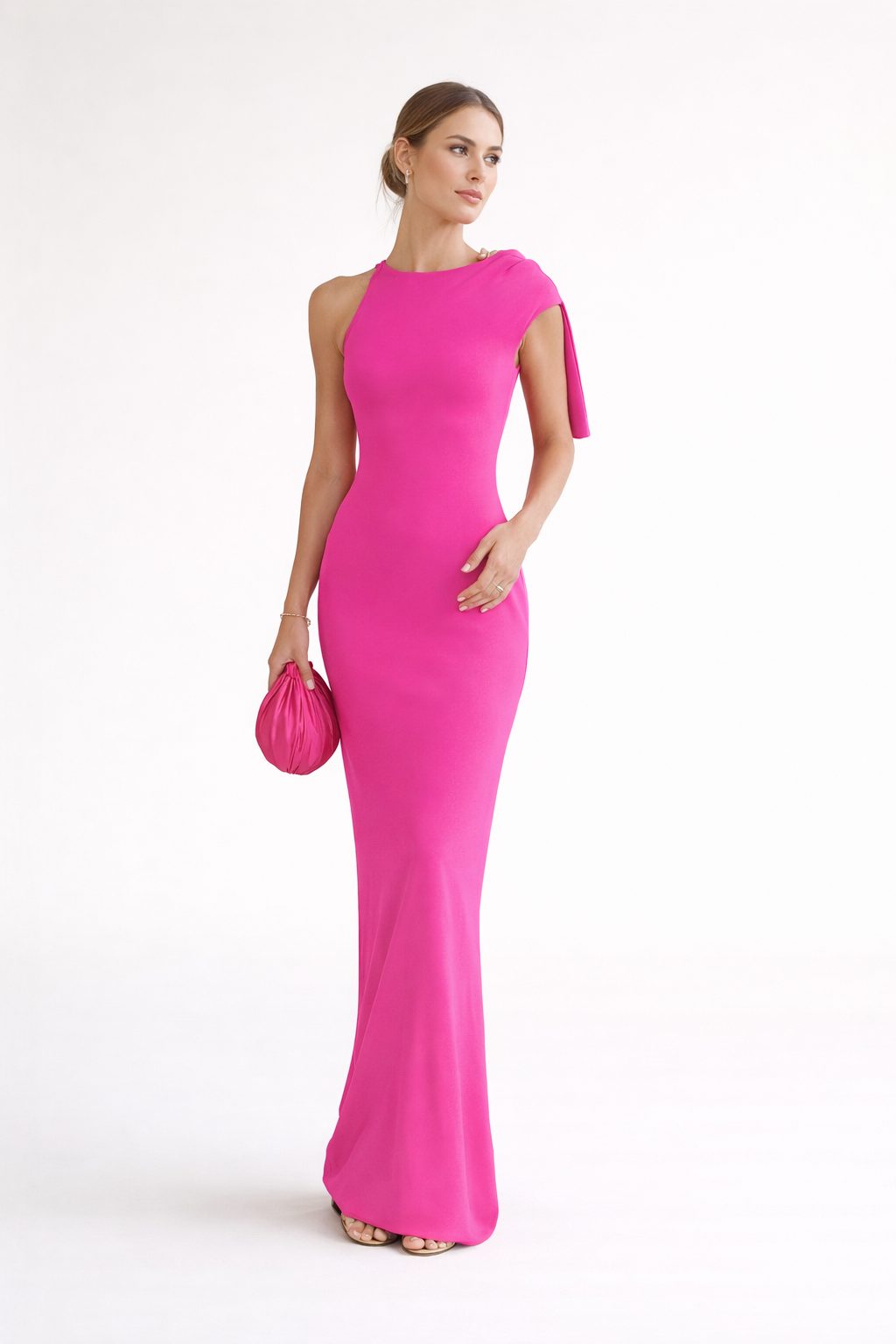 Vestido de un hombro elegante para fiesta para mujer - Isolde