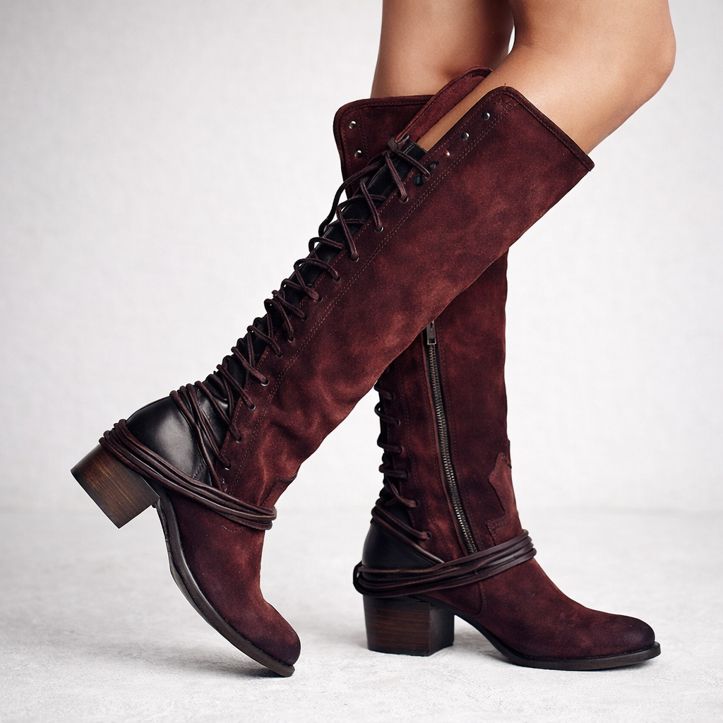 Botas altas para mujer acordonadas - Sheryl