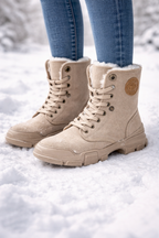 Botines de caña media para mujer afelpados - Rikke