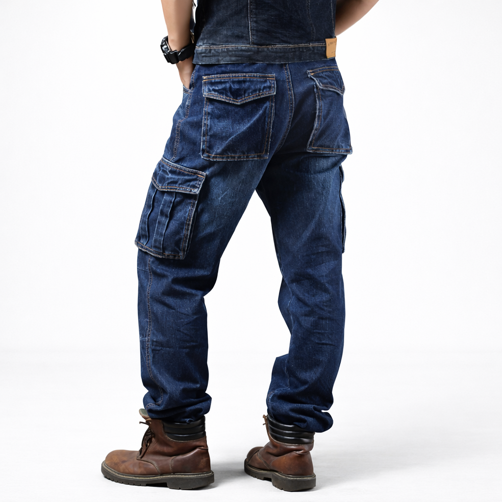Pantalones cargo para hombre amplios - Hakon