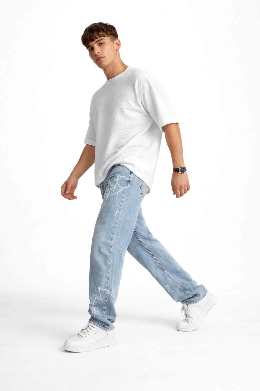Pantalones vaqueros rectos con estampado - Svenrik