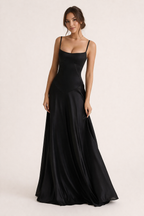 Vestido largo de tirantes elegante para mujer - Annelie