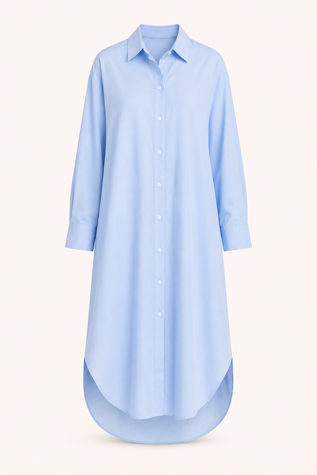 Vestido camisero largo mujer botonadura completa bolsillo – Shanik