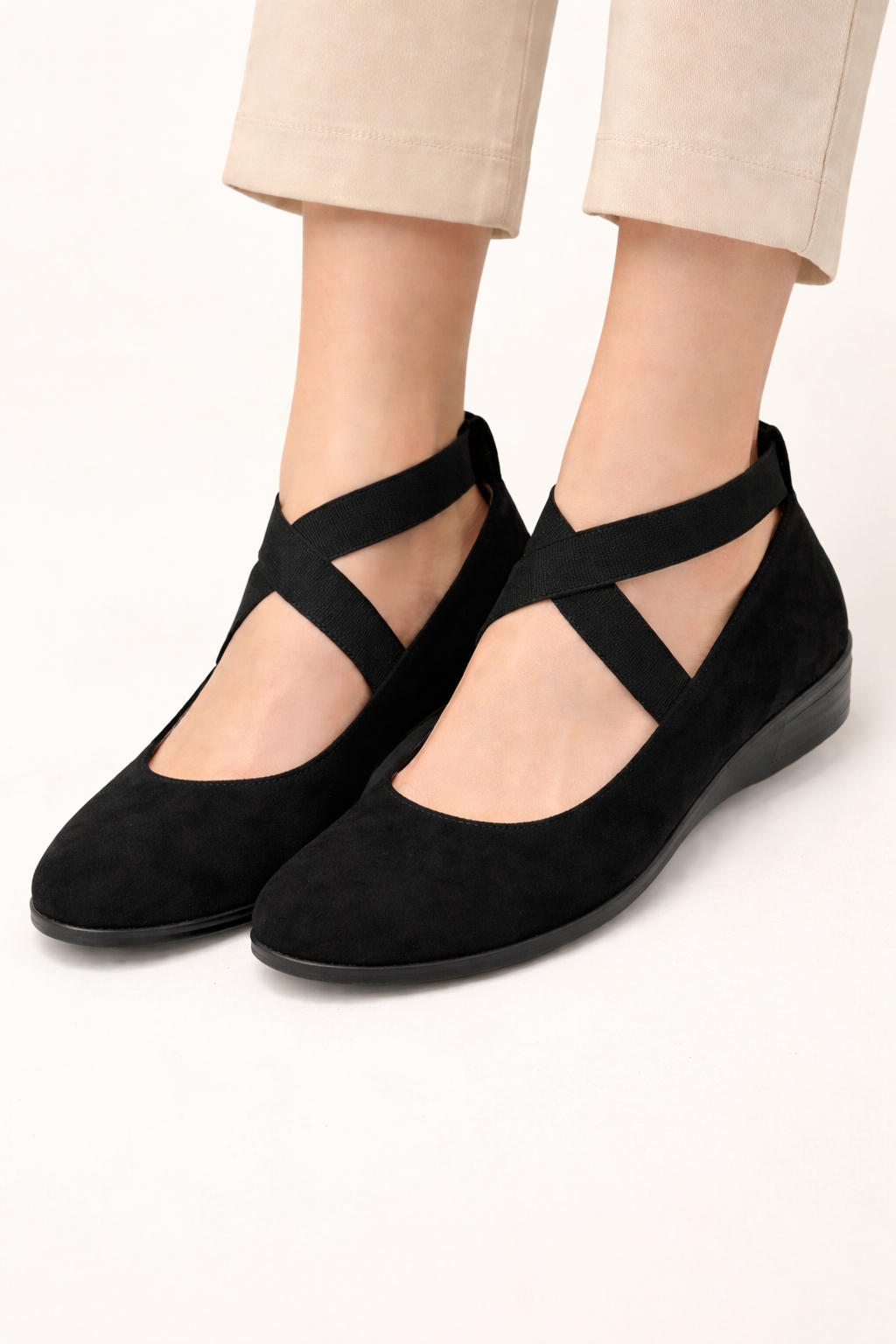Zapatos tipo ballerinas para mujer con tiras cruzadas - Xandra