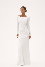 Vestido maxi drapeado para mujer - Hanna