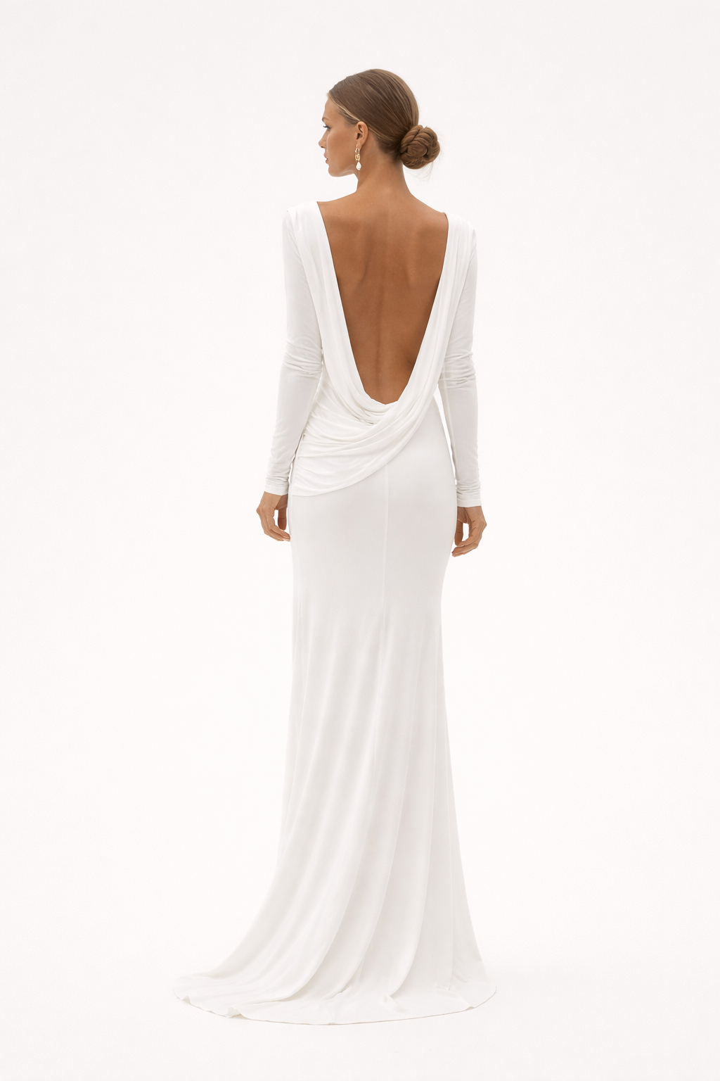 Vestido maxi drapeado para mujer - Hanna