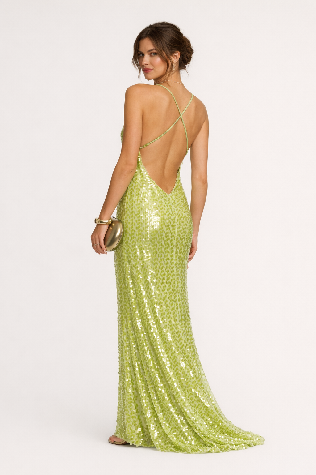 Vestido maxi con lentejuelas para mujer - Marlene