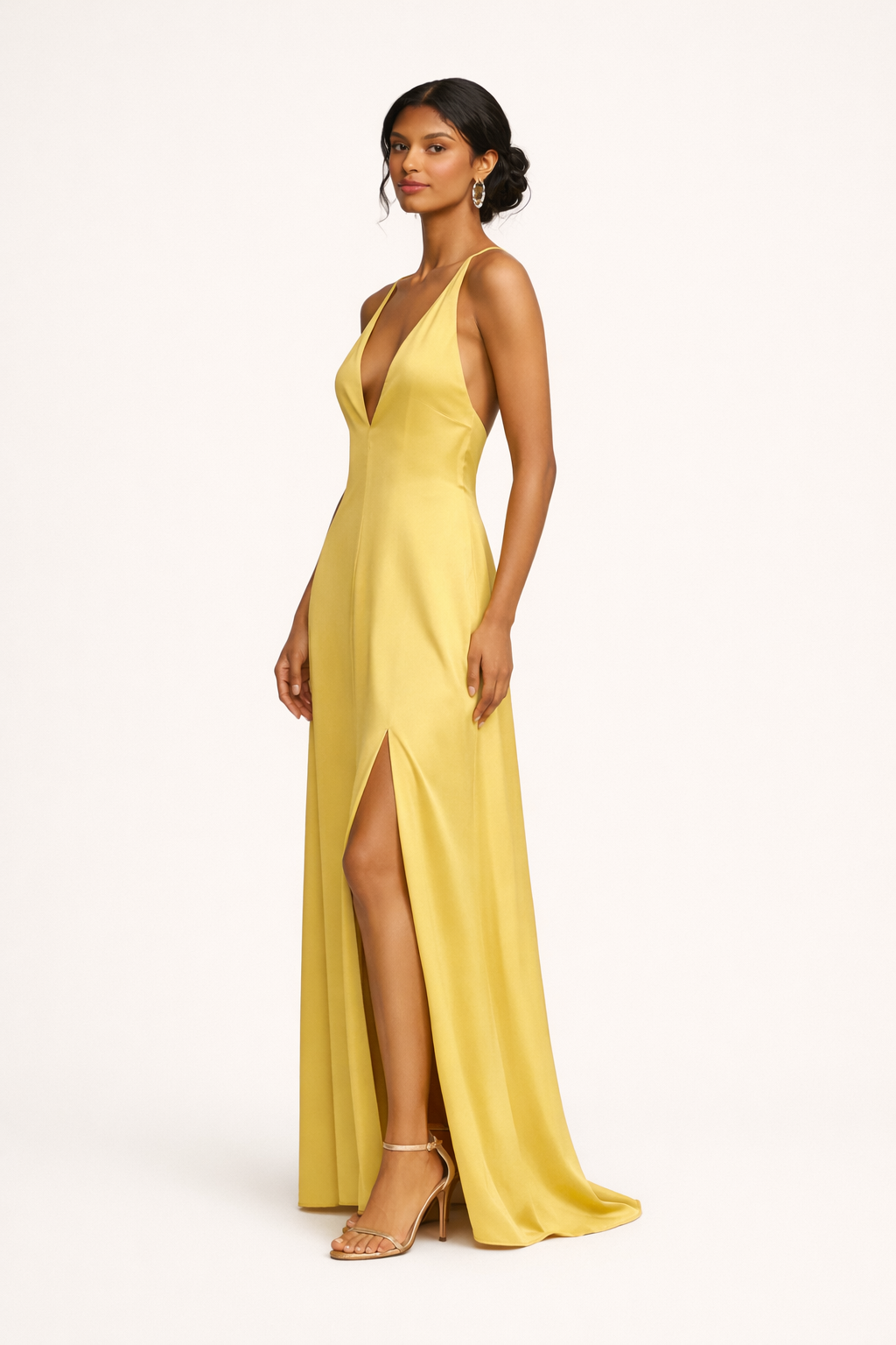 Vestido maxi escote profundo para mujer - Bennet