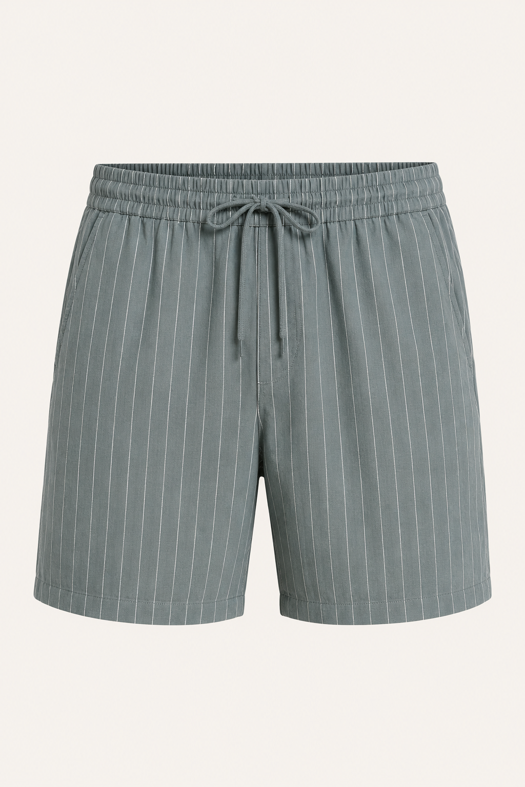 Short casual lino hombre cintura elástica cordón bolsillos laterales – Levin