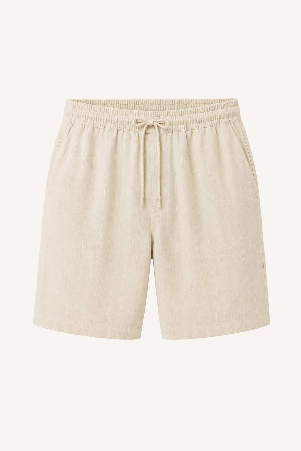 Short casual lino hombre cintura elástica cordón bolsillos laterales – Levin