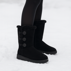 Botines para mujer efecto afelpado de caña alta - Narelle