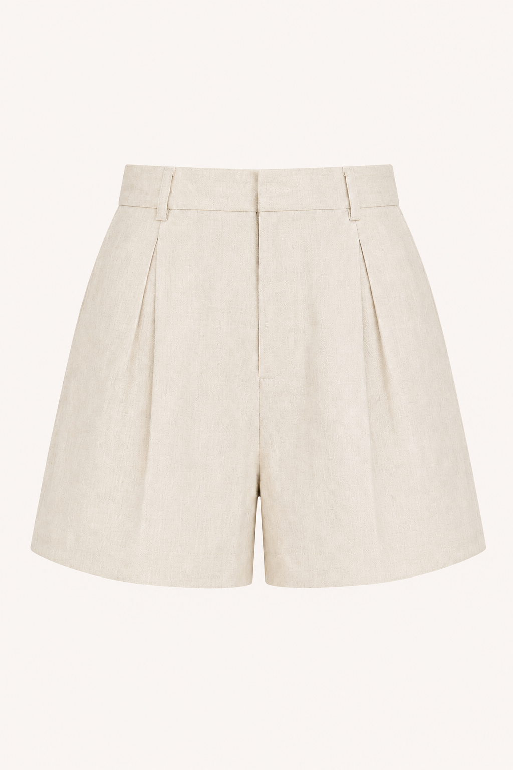 Short mujer lino algodón tiro alto pinzas trabillas – Holly