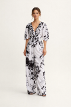 Jumpsuit estampado floral cintura alta para mujer - Hannelore