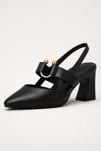 Zapatos de tacón con correa frontal para mujer - Greta
