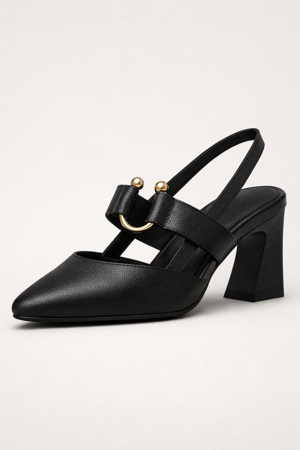 Zapatos de tacón con correa frontal para mujer - Greta
