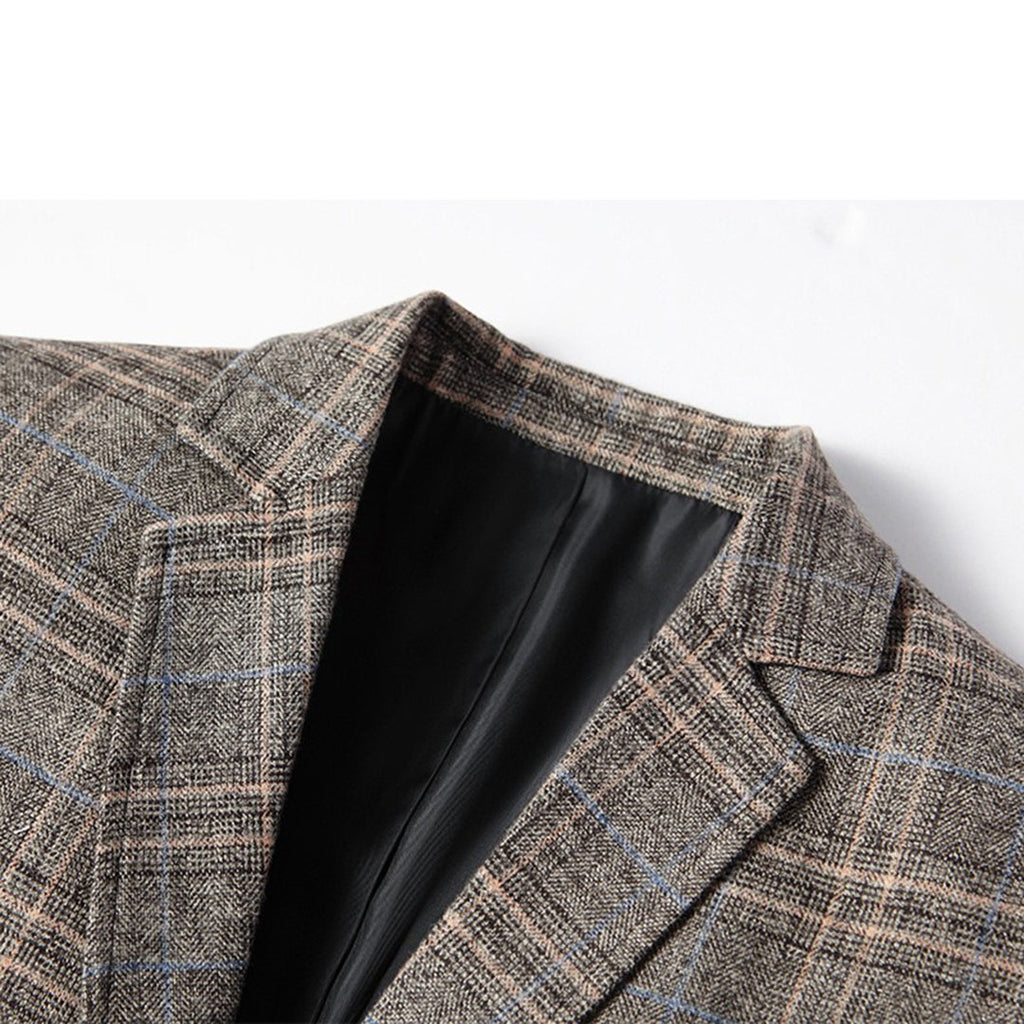 Blazer hombre clásico corte entallado material transpirable elegante oficina - Aurelio