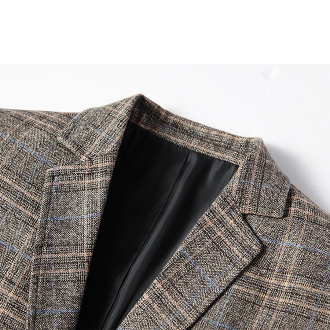 Blazer hombre clásico corte entallado material transpirable elegante oficina - Aurelio