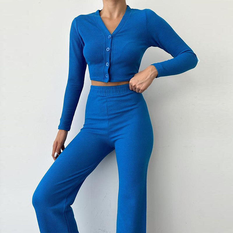 Conjunto mujer dos piezas punto crop - Sofia