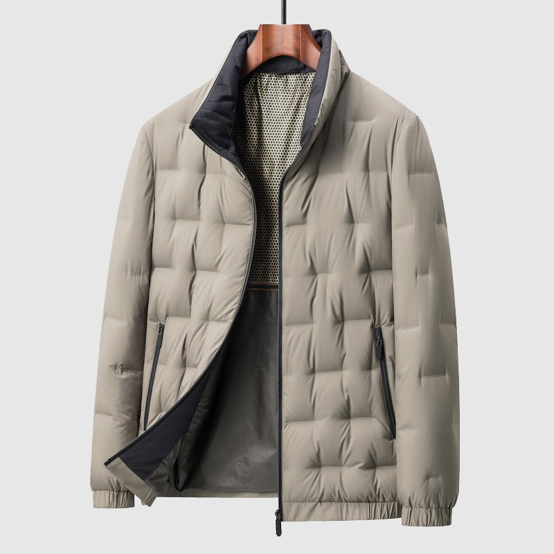 Chaqueta plumón hombre cálida relleno premium ajuste favorecedor cortaviento - Anders