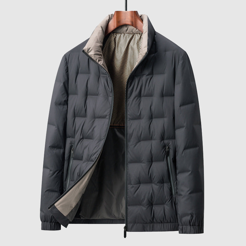Chaqueta plumón hombre cálida relleno premium ajuste favorecedor cortaviento - Anders