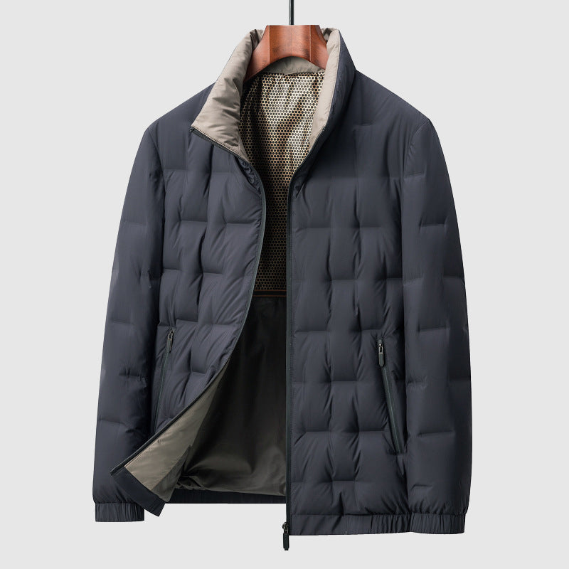 Chaqueta plumón hombre cálida relleno premium ajuste favorecedor cortaviento - Anders