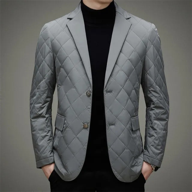 Chaqueta plumón clásica hombre ligera eficaz cálida elegante invierno - Anton