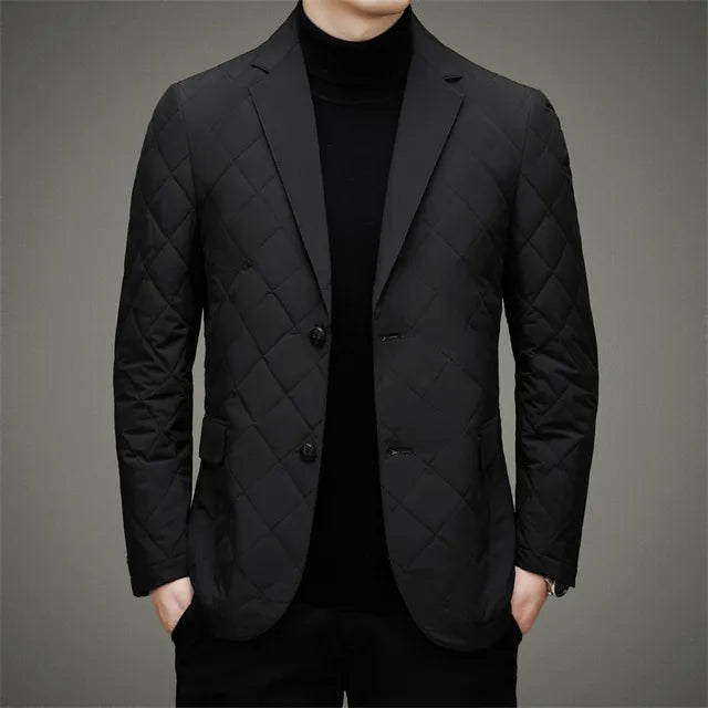 Chaqueta plumón clásica hombre ligera eficaz cálida elegante invierno - Anton