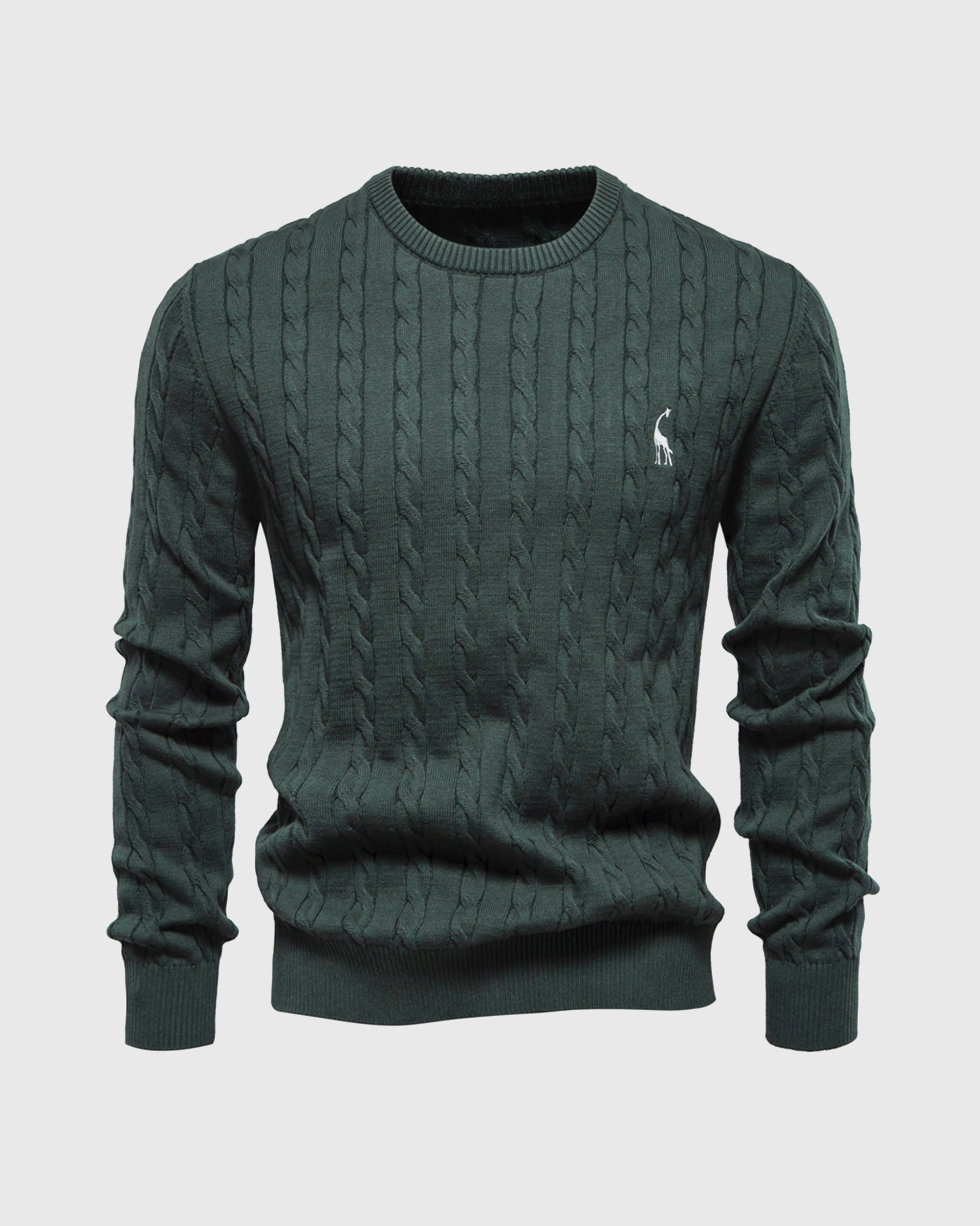 Suéter para hombre tejido de punto trenzado - Lioren