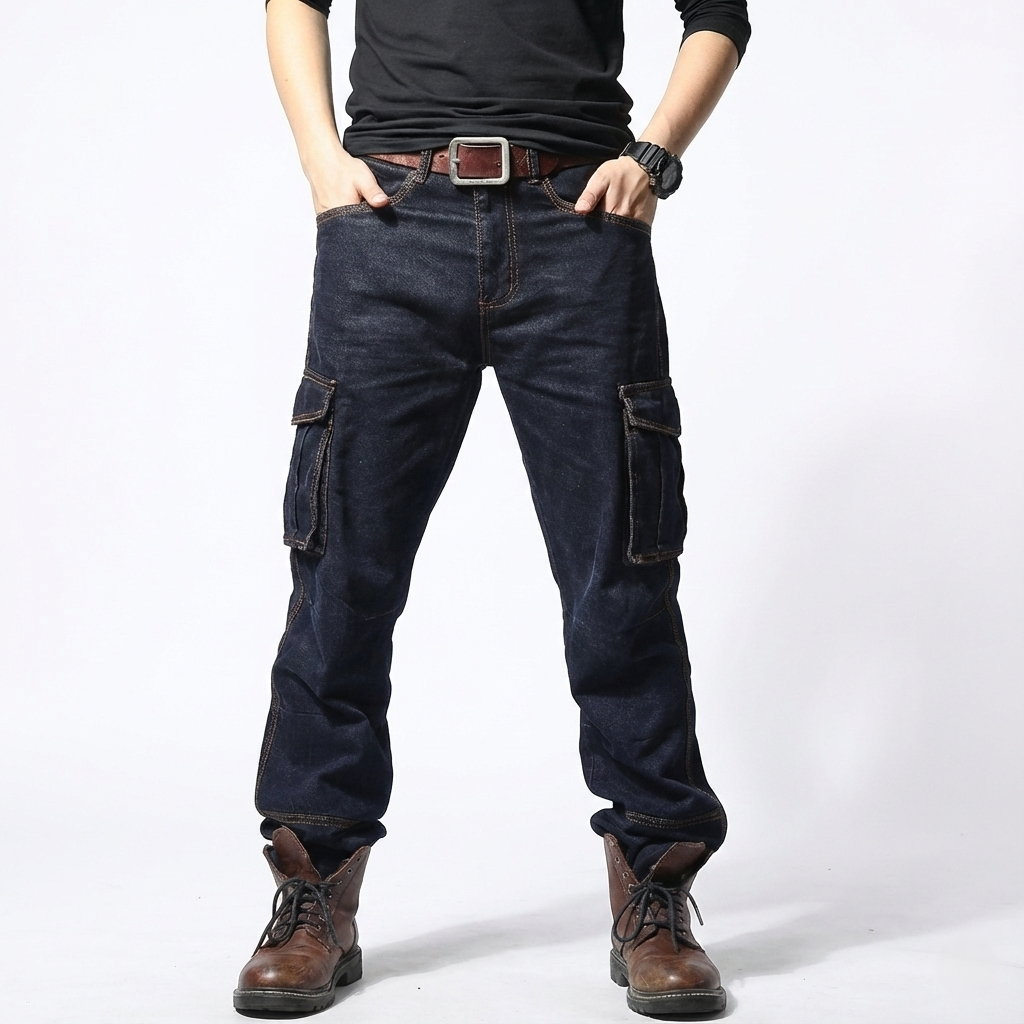 Pantalones cargo para hombre amplios - Hakon