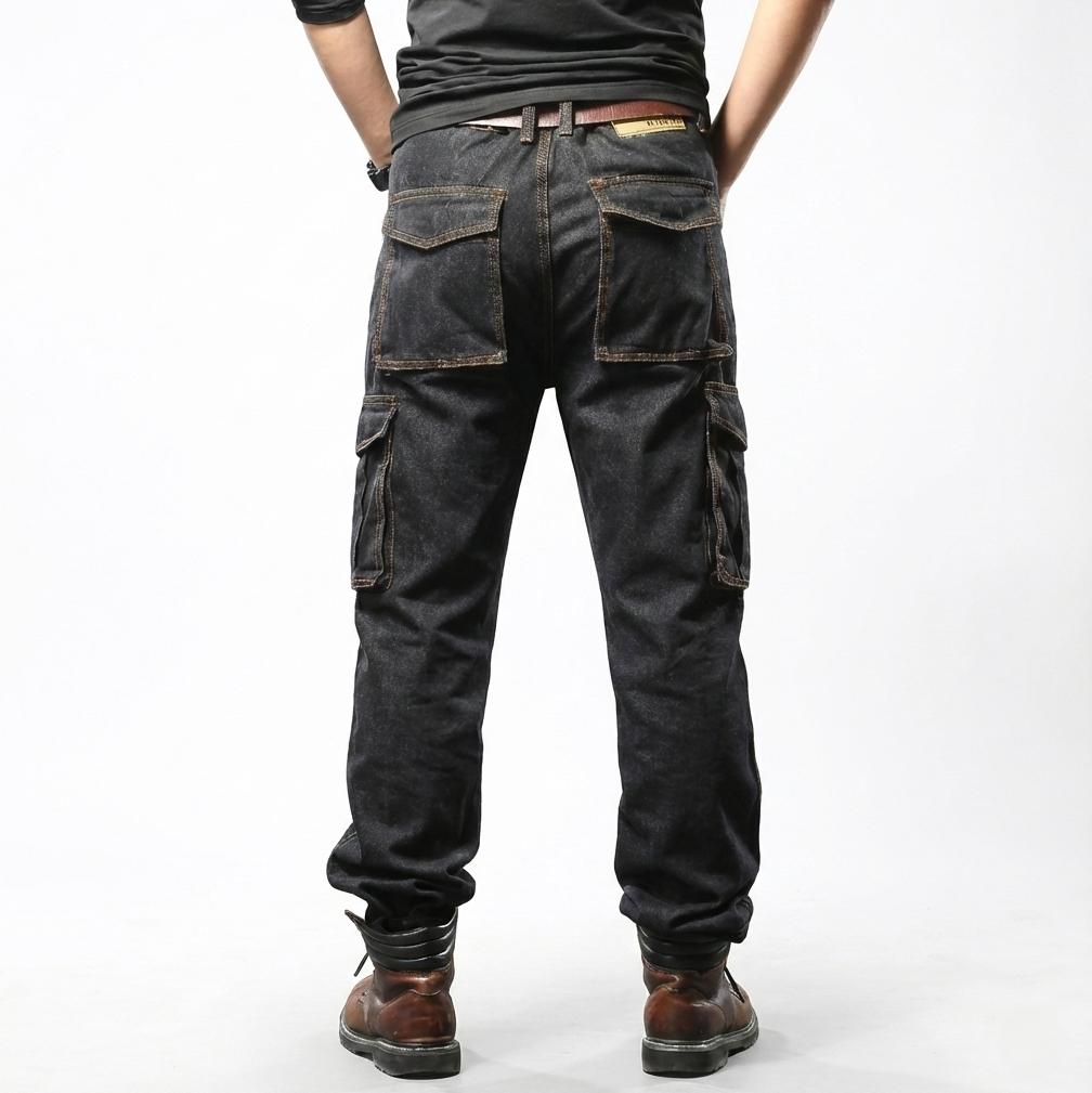 Pantalones cargo para hombre amplios - Hakon
