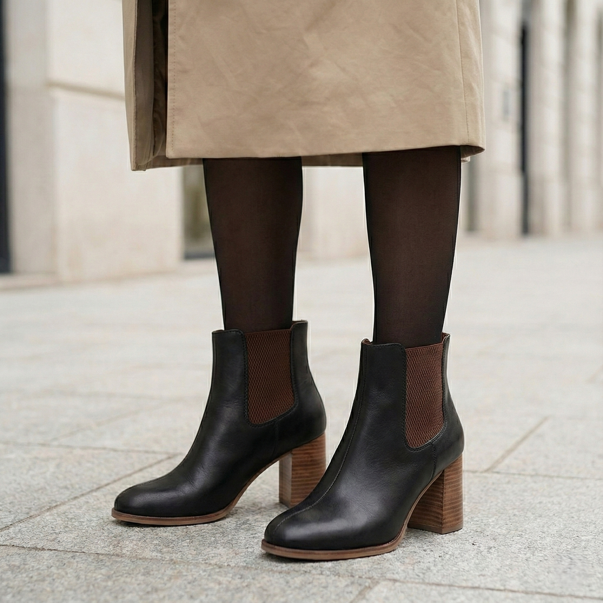 Botines elásticos para mujer geométricos - Rous