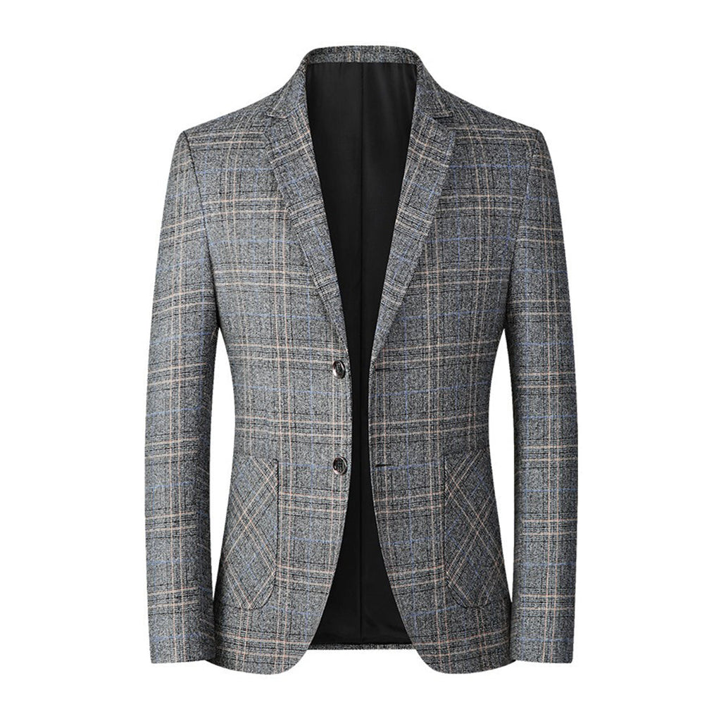 Blazer hombre clásico corte entallado material transpirable elegante oficina - Aurelio